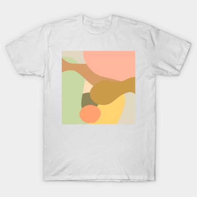 Abstract colorful curves T-Shirt by ghjura